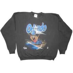 Vintage 1994 Orlando Magic Taz Tasmanian Devil Looney Tunes Pullover Sweatshirt